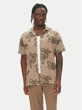 Lindbergh Lindbergh Риза 30-203705 Бежов Regular Fit