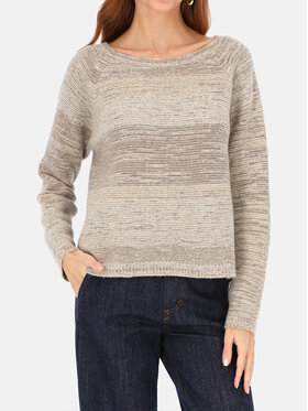 L’AF L’AF Sweter Cario Beżowy Regular Fit