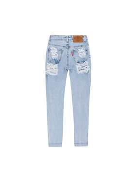 MissDenim MissDenim Spodnie damskie Zip Leg Błękitny Skinny Fit