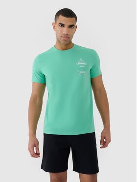 4F 4F T-Shirt 4FRSS25TTSHM2688-41S Zielony Regular Fit