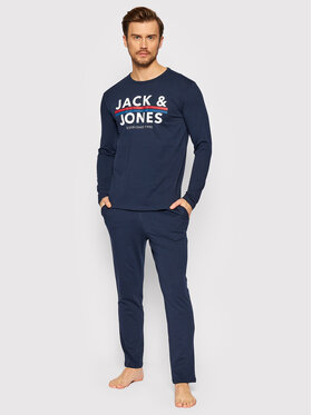 Jack&Jones Jack&Jones Piżama Ron 12212542 Granatowy Regular Fit