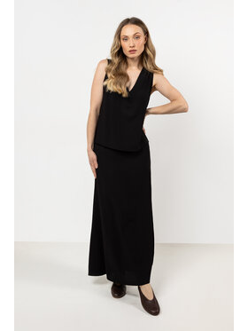 Awama Awama Spódnica A717 Czarny Basic Fit