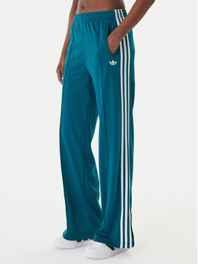 adidas adidas Pantaloni trening Firebird KG3701 Verde Loose Fit