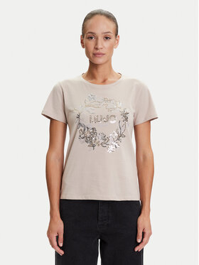 Liu Jo Sport Liu Jo Sport T-Shirt TF5162 JS923 Μπεζ Regular Fit