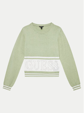 Guess Guess Sweter J4YR01 Z3GW0 Zielony Regular Fit