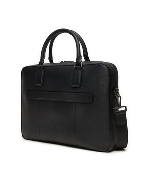 Tommy Hilfiger Torba Za Prenosnik Business Leather Computer Bag AM0AM12489 Črna