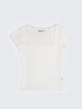 BIG STAR BIG STAR T-Shirt MADLENA_100_150 Biały Slim Fit