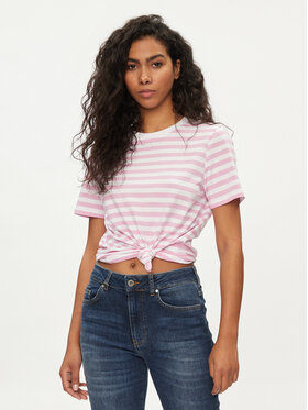 Pieces Pieces Тишърт Ria 17146339 Розов Regular Fit
