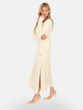 L’AF L’AF Sweter Aura Kremowy Regular Fit