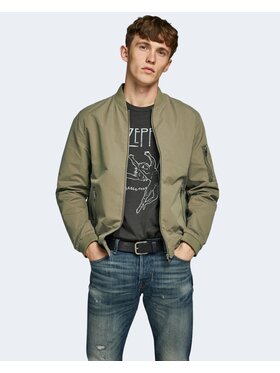 Jack&Jones Jack&Jones Płaszcz JJERUSH BOMBER NOOS Zielony To Fit