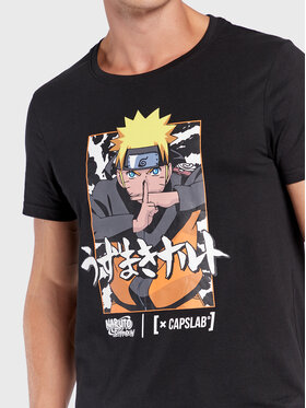 Capslab Majica Naruto CL/NS/1/TSC/NAR Črna Regular Fit