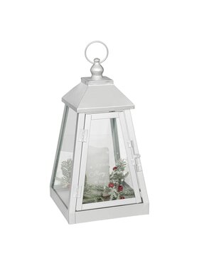 MIAhome MIAhome Lampion metalowy LED EHRAM II biały Biały