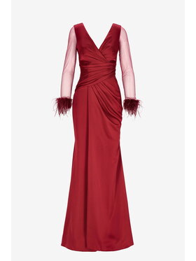CASTELLANI CASTELLANI Sukienka Cande Bordowy Regular Fit