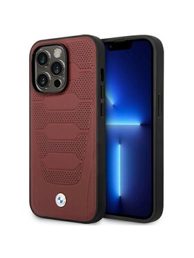 BMW Motorsport BMW Motorsport Etui na telefon iPhone 14 Pro Max Bordowy