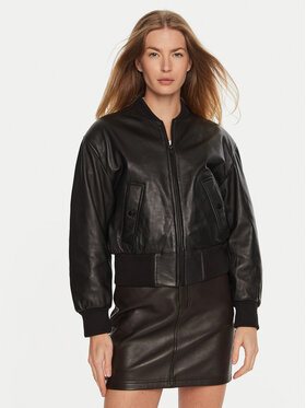 Serge Pariente Serge Pariente Lederjacke Thylane Schwarz Regular Fit