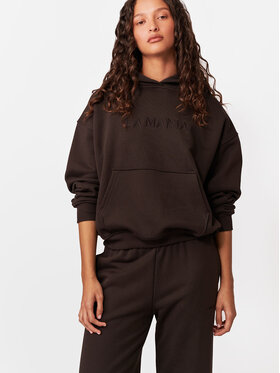 La Mania La Mania Bluza BROOK Brązowy ciemny Basic Fit