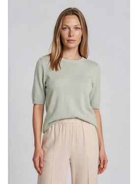 Fobya Fobya Bluzka F3036 Zielony jasny Basic Fit