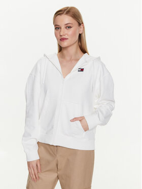 Tommy Jeans Tommy Jeans Sweatshirt DW0DW15748 Weiß Relaxed Fit