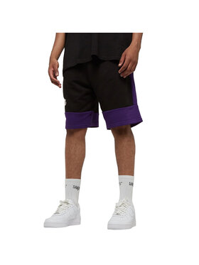 New Era New Era Pantaloncini sportivi New Era NBA Colour Block Short Lakers Nero Relaxed Fit