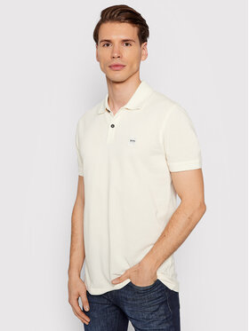 Boss Boss Polo Prime 50378365 Beżowy Slim Fit