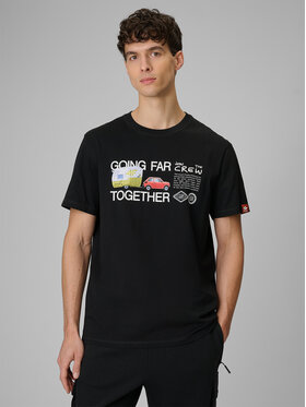 4F 4F T-Shirt NATURE’S TRAIL Czarny Regular Fit