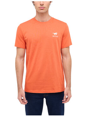 Mustang Mustang T-Shirt Style Austin Pomarańczowy Regular Fit