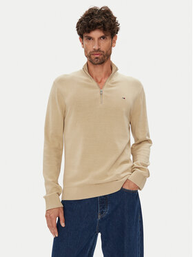 Tommy Jeans Tommy Jeans Sweter DM0DM21654 Beżowy Slim Fit