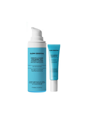 Glow Cocktail Glow Cocktail Pianka Hydrate & Cleanse + Krem Pod Oczy HA Zestaw do pielęgnacji skóry