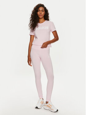 Adidas Pajkice SPORT INSPIRED LOUNGEWEAR ESSENTIALS HIGH-WAISTED LOGO LEGGINGS ID0024 Roza