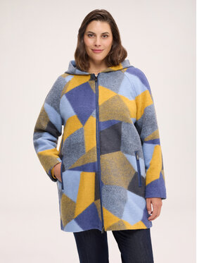 Fiorella Rubino Fiorella Rubino Cappotto invernale 0003L000057N0R4 Blu Over Fit