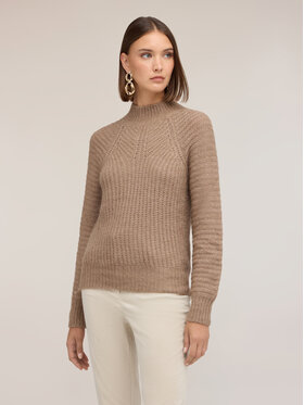 Motivi Motivi Sweter M544W004260N012 Kremowy Regular Fit
