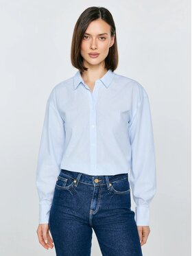 BIG STAR BIG STAR Koszula GOPLO_400_140 Niebieski Basic Fit