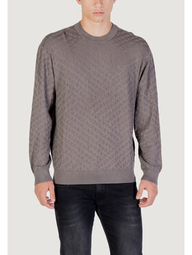 Armani Exchange Armani Exchange Sweter PULLOVER Szary Over Fit