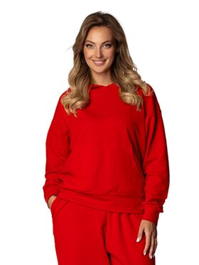 DKaren Sport DKaren Sport Bluza DK-K-B8 Czerwony Regular Fit