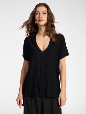 Elena Mirò Elena Mirò T-Shirt M598Z000739N033 Czarny Slim Fit