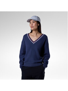 Rossignol Rossignol Sweter W Knitted V Neck Granatowy Regular Fit