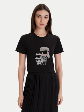 KARL LAGERFELD KARL LAGERFELD Póló A1W17131 Fekete Regular Fit