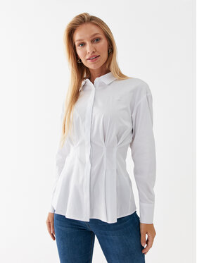 Guess Guess Marškiniai W3YH51 WE2Q0 Balta Regular Fit