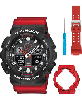 Casio Casio Zegarek GA-100B-Set103 Czerwony