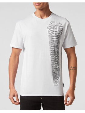 PHILIPP PLEIN PHILIPP PLEIN T-Shirt 8911 Biały Regular Fit