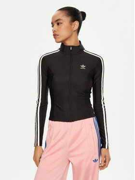 adidas adidas Mikina adicolor 3-Stripes JD5025 Čierna Slim Fit