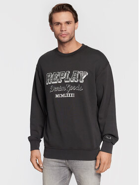 Replay Replay Pulóver M6314.000.22738G Fekete Regular Fit