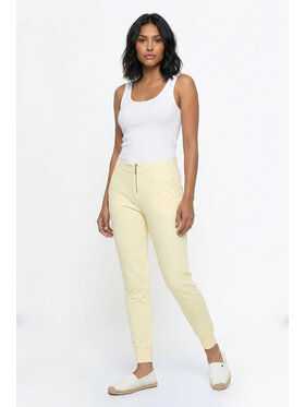 FIGL FIGL Jogger nohavice M1367 Žltá Fitted Fit
