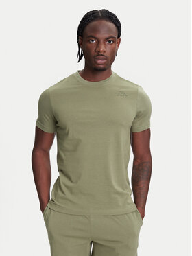 Kappa Kappa T-krekls Logo Korpo Cafers 304J150 Zaļš Slim Fit