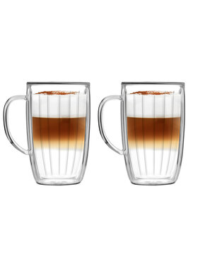 Vialli Design Vialli Design Komplet szklanek KOMPLET 2-SZKL.WYSOKICH Z UCHEM 350ML TULIP 8975 Przezroczysty