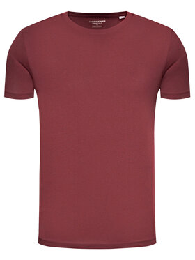 Jack & Jones Jack & Jones Póló Basic 12156101 Bordó Slim Fit