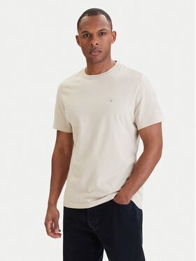 Barbour Barbour T-Shirt Tartan MTS0670BE12 Beżowy jasny Tailored Fit