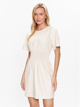 DKNY DKNY Hétköznapi ruha P3ABTQ87 Ekru Regular Fit
