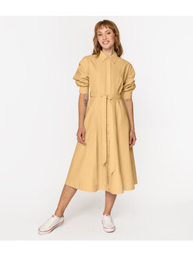 Lee Cooper Lee Cooper Sukienka koszulowa MELIA 8281 Żółty Regular Fit