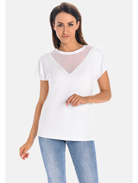 Teyli Teyli Bluzka 497 Biały Standard Fit